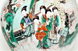 Chang'e and her maids in Moon Palace bestowing osmanthus to top scholar